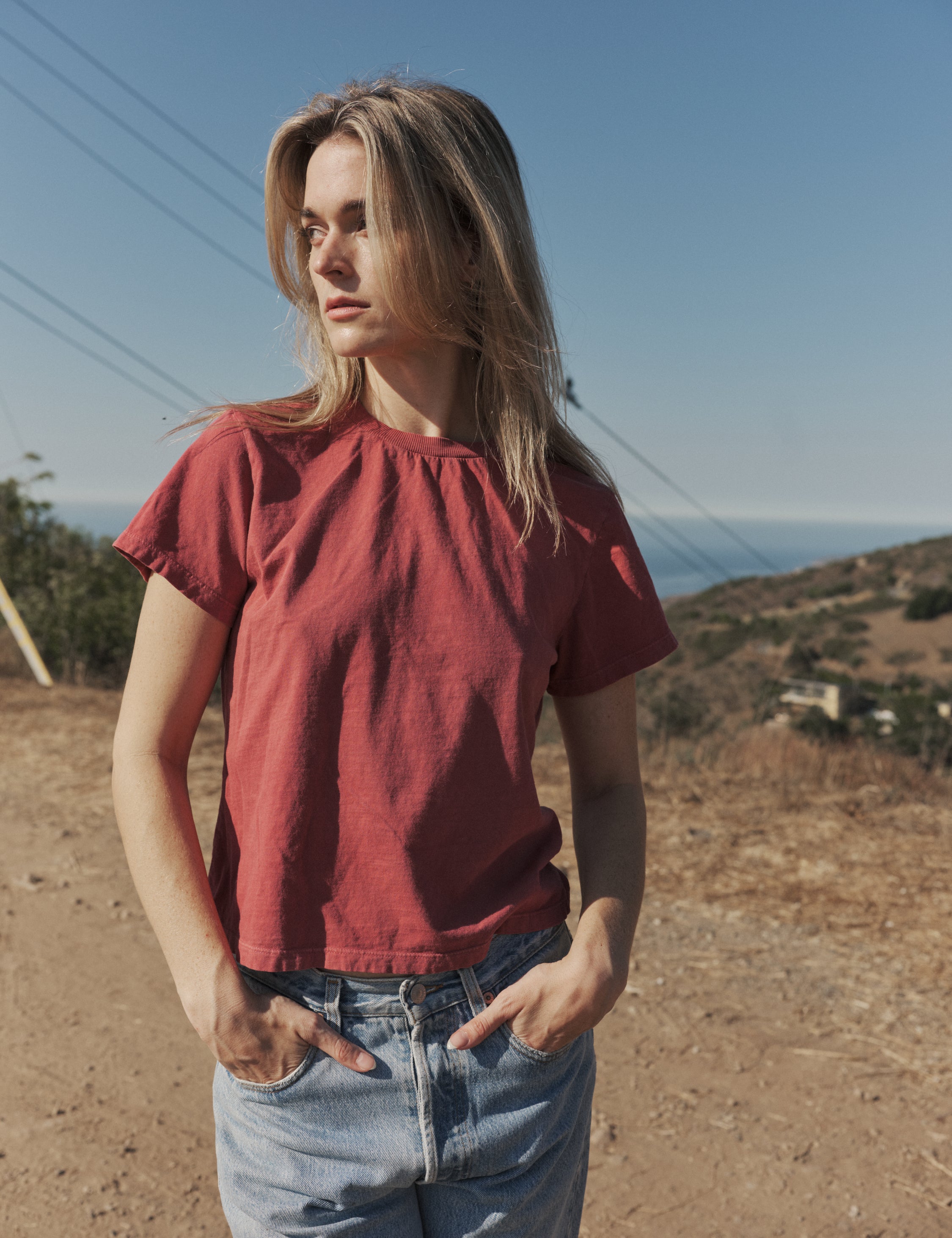 The Souvenir Tee - Weathered Red