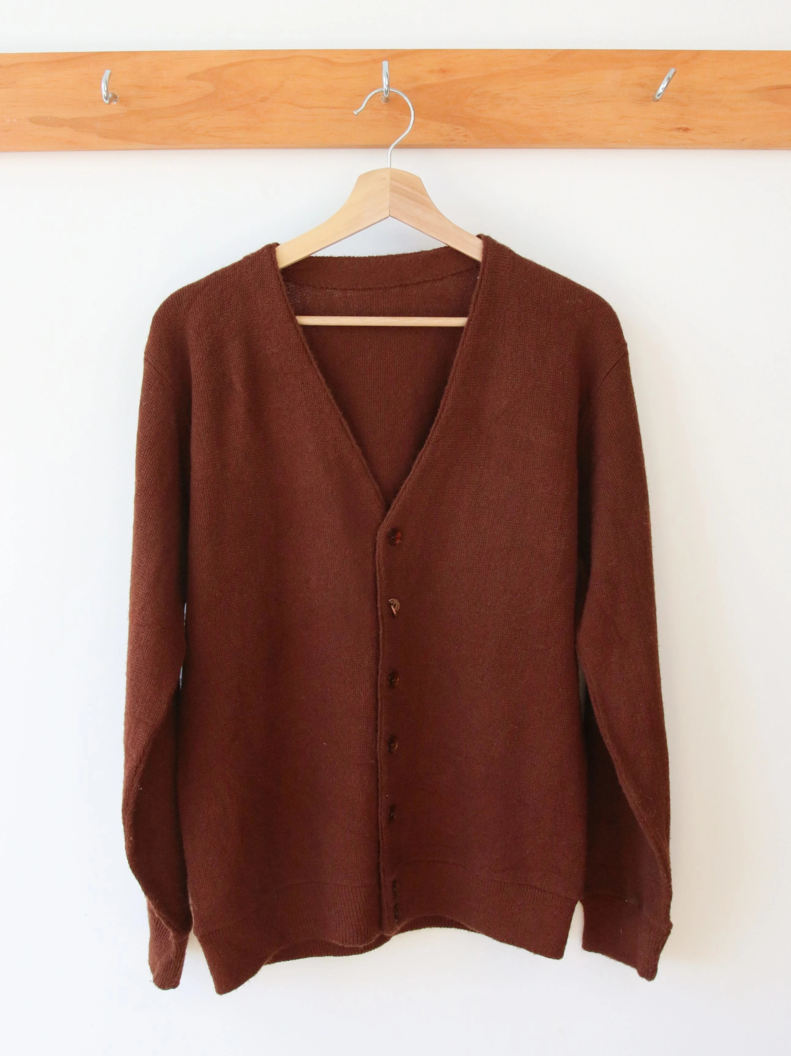 Vintage Chocolate Brown Cardigan