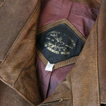 Vintage Leather Brown Flight Jacket