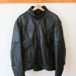 Vintage Motorcycle Black Leather Jacket