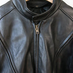 Vintage Motorcycle Black Leather Jacket