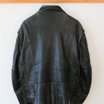Vintage Motorcycle Black Leather Jacket
