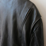 Vintage Motorcycle Black Leather Jacket