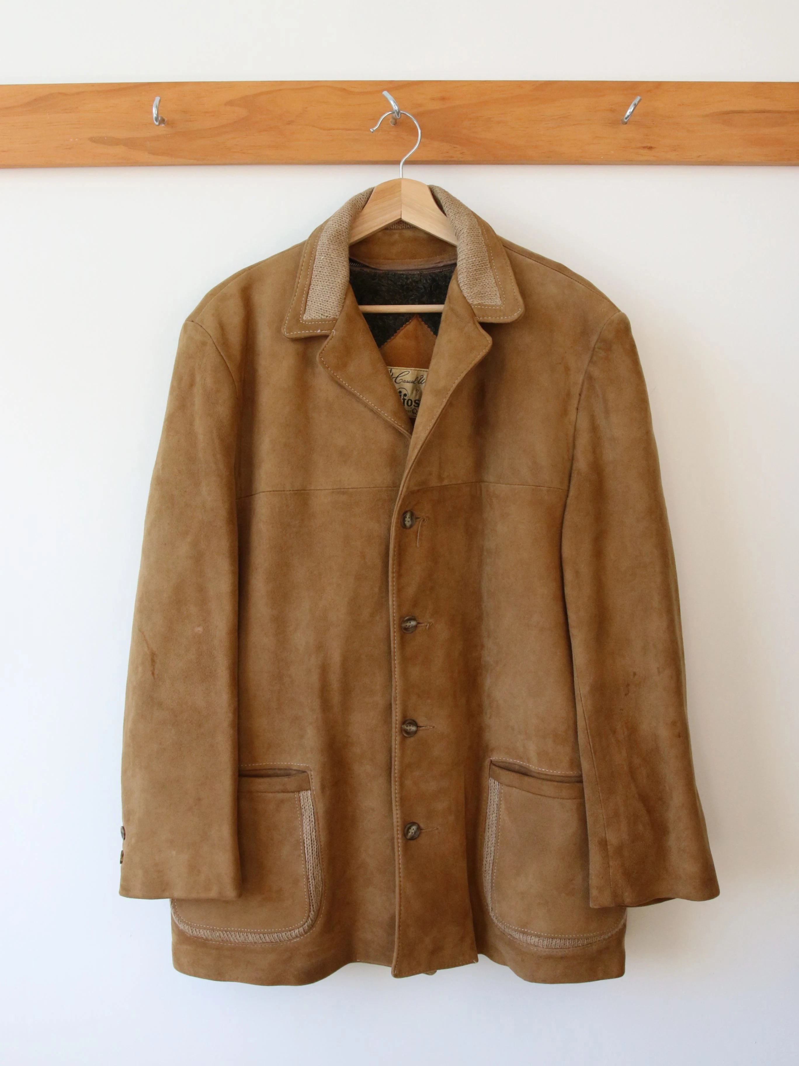 Vintage Caramel Suede Jacket