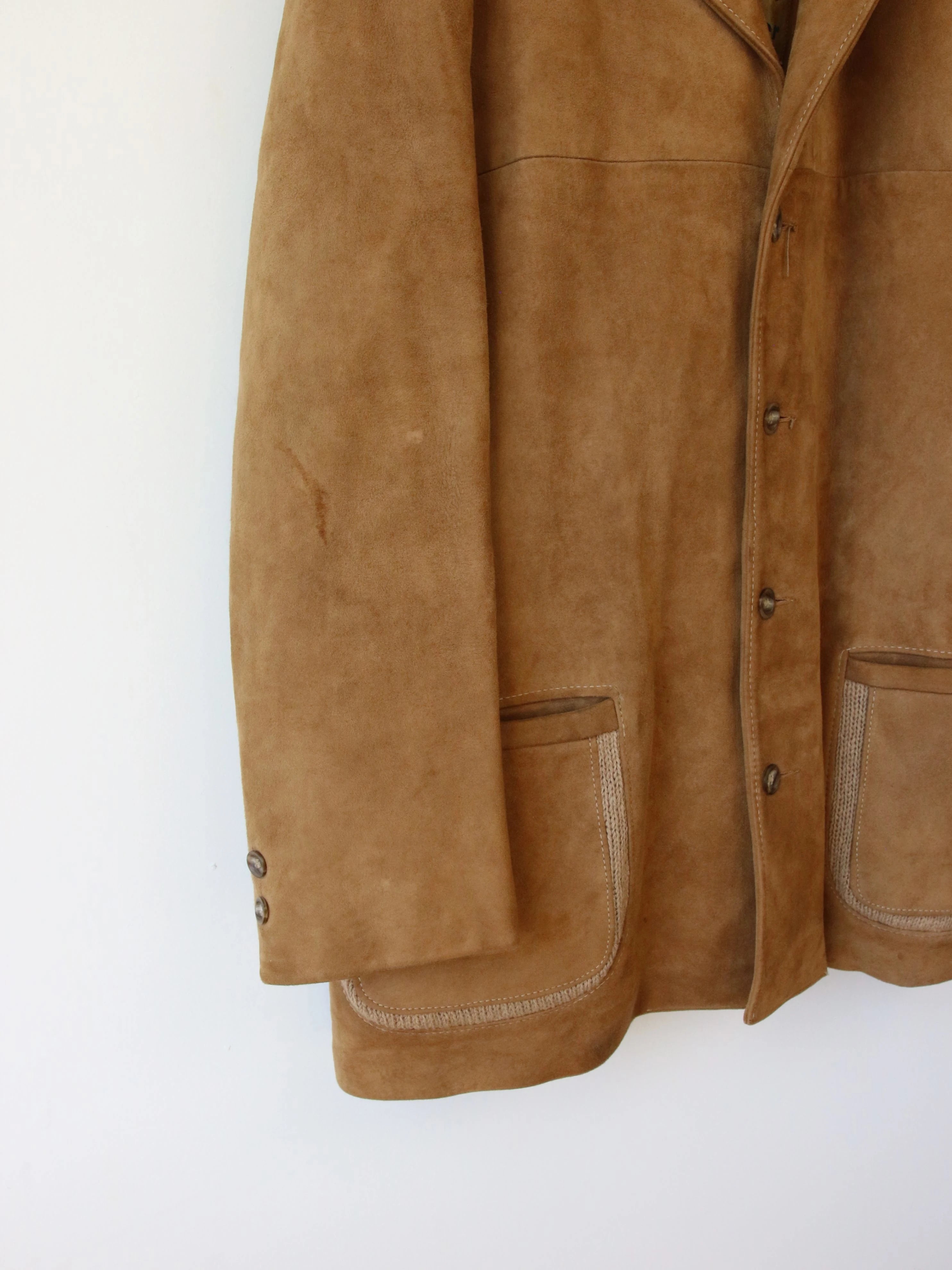 Vintage Caramel Suede Jacket