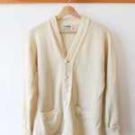 Vintage Cream Wool Cardigan